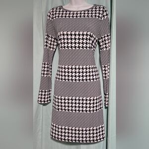 Michael Kors Black and White Sheath Dress